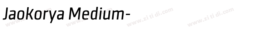 Jaokorya Medium字体转换